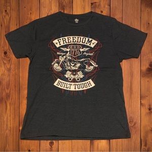 4th Fourth Of July American Flag USA Shirt Freedom Built Tough Ford Chevy